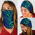 Light Maori Tattoo Bandana - Blue - Polynesian Pride