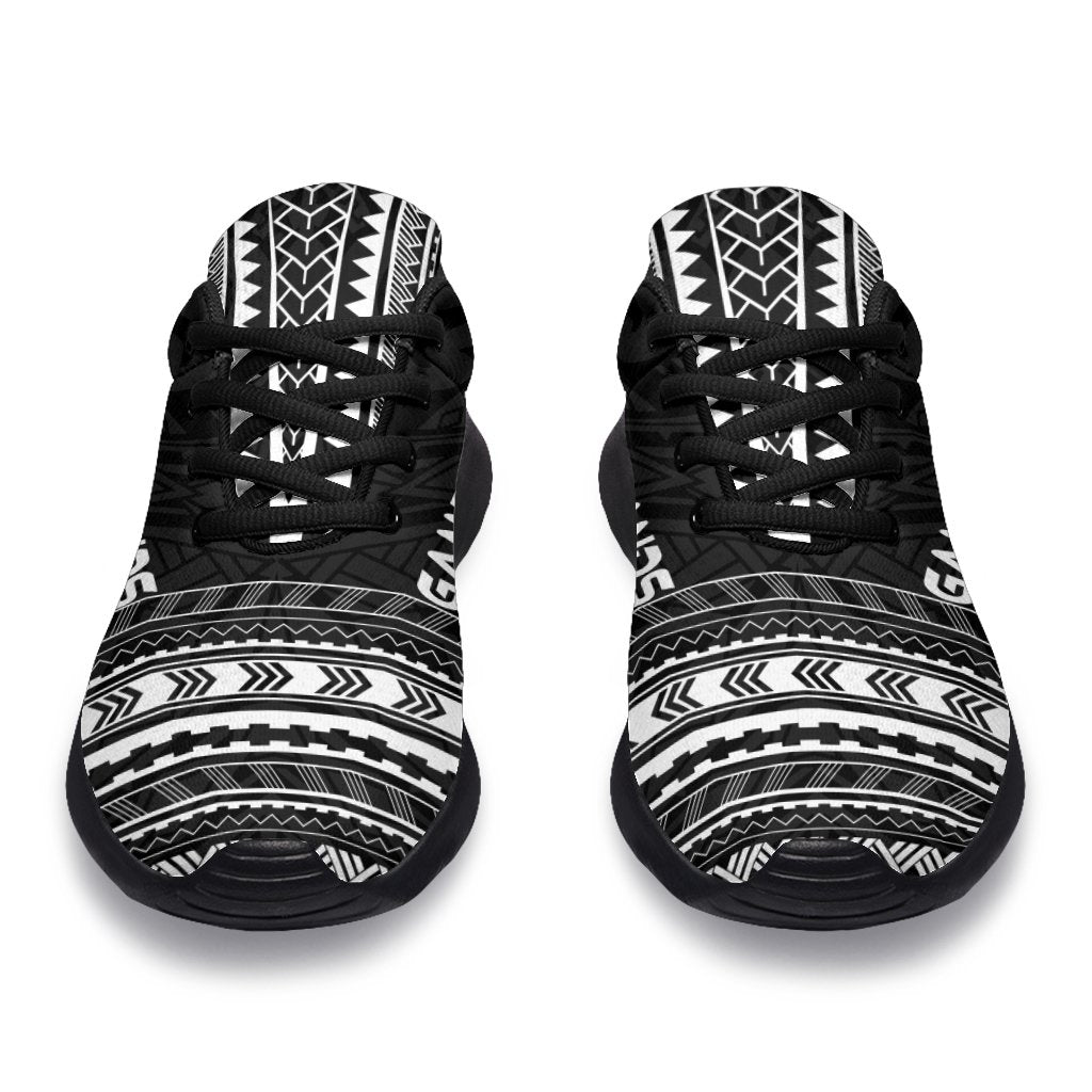 Gambier Islands Sporty Sneakers - Polynesian Chief Black Version - Polynesian Pride