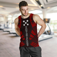 Gambier Islands Men Tank Top - Polynesian Tattoo Red - Polynesian Pride