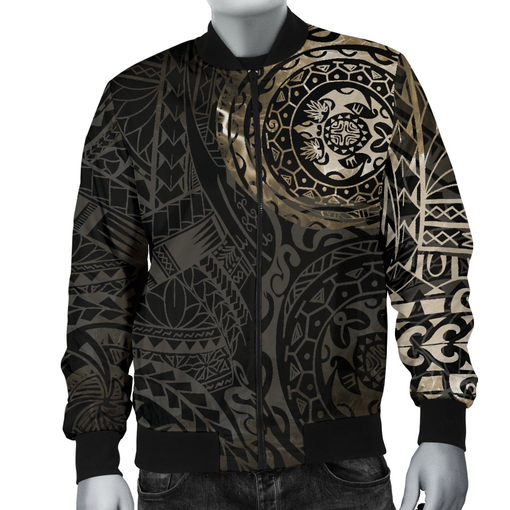Polynesian Tattoo Style Men's Bomber Jacket New - Polynesian Pride
