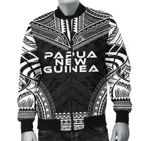Papua New Guinea Polynesian Chief Men's Bomber Jacket - Black Version - Polynesian Pride