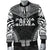 Papua New Guinea Polynesian Chief Men's Bomber Jacket - Black Version - Polynesian Pride