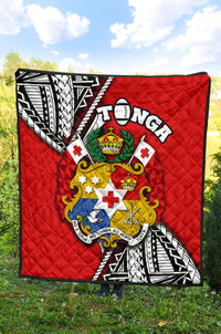 Tonga Rugby Premium Quilt Polynesian Style Pinwheel - Polynesian Pride