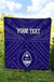 Guam Personalised Premium Quilt - Guam Seal With Polynesian Tattoo Style (Blue) - Polynesian Pride