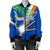 Marshall Islands Rugby Women Bomber Jacket Coconut Leaves - Polynesian Pride
