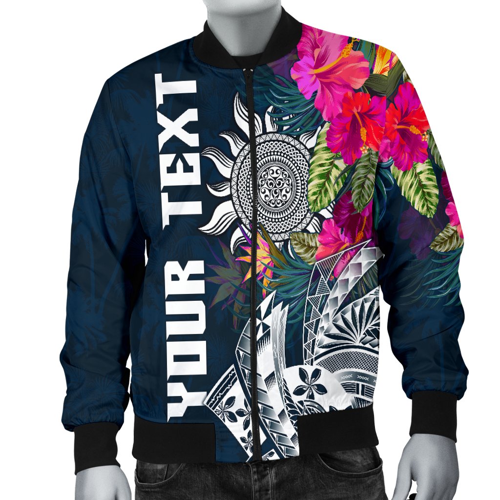 Polynesian Custom Personalised Men's Bomber Jacket - Summer Vibes - Polynesian Pride