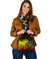 Custom Personalised Samoa Shoulder Handbag- Humpback Whale with Tropical Flowers (Yellow) - Polynesian Pride