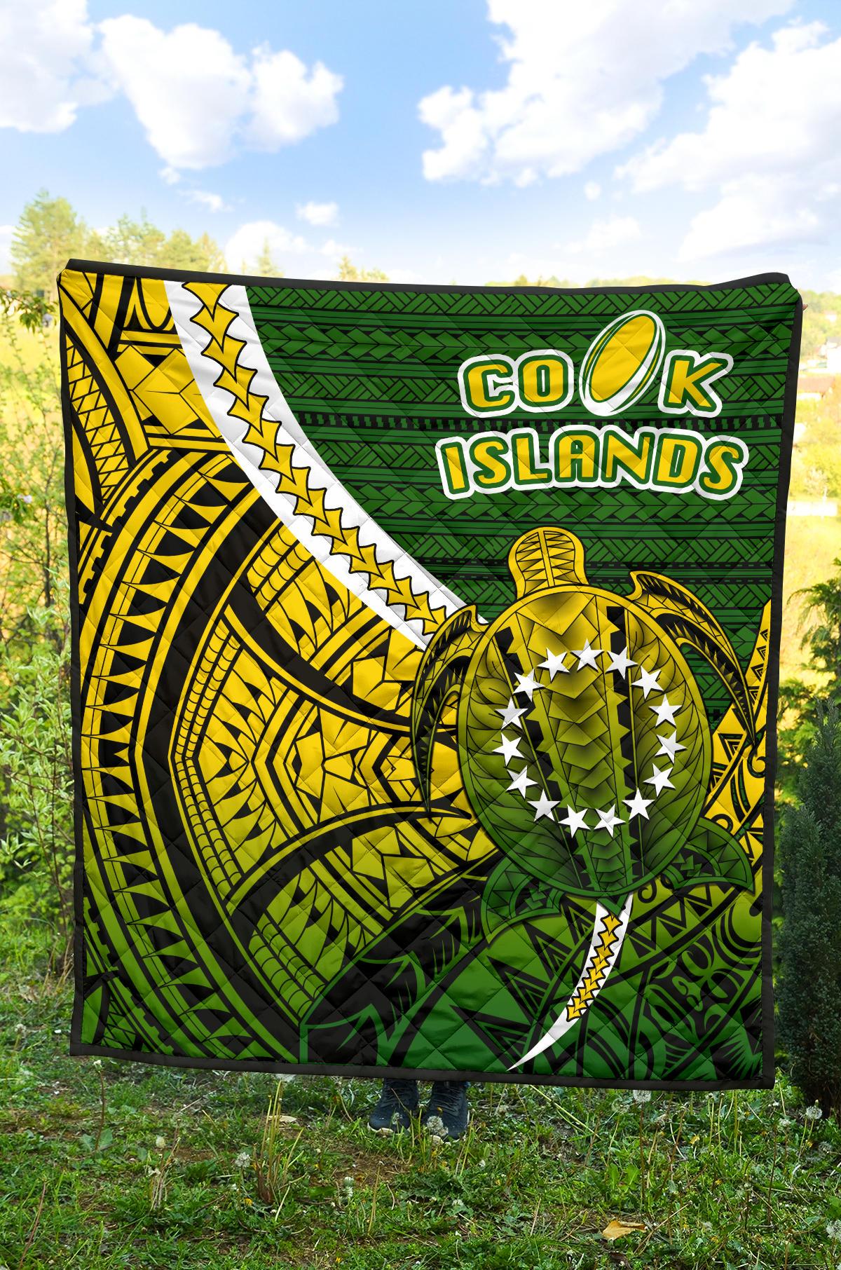 Cook Islands Premium Quilt Style Turtle Rugby - Polynesian Pride