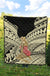 Hawaii Polynesian Hula Girl Wearing Plumeria Premium Quilt - Polynesian Pride
