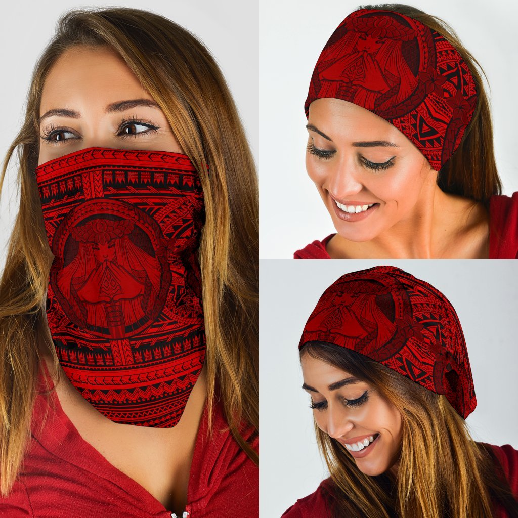 Hawaii Mauna Kea Pele Polynesian Bandana Red - Polynesian Pride