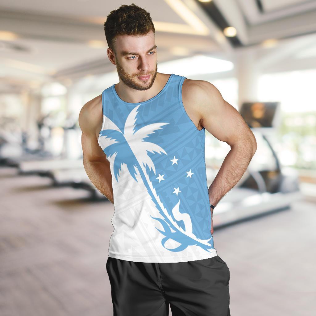 Federated States of Micronesia Coconut Tree Men's Tank Top K4 - Polynesian Pride