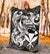 Polynesian Hawaii All Over Premium Blanket - Kanaka Maoli White Turtle - Polynesian Pride