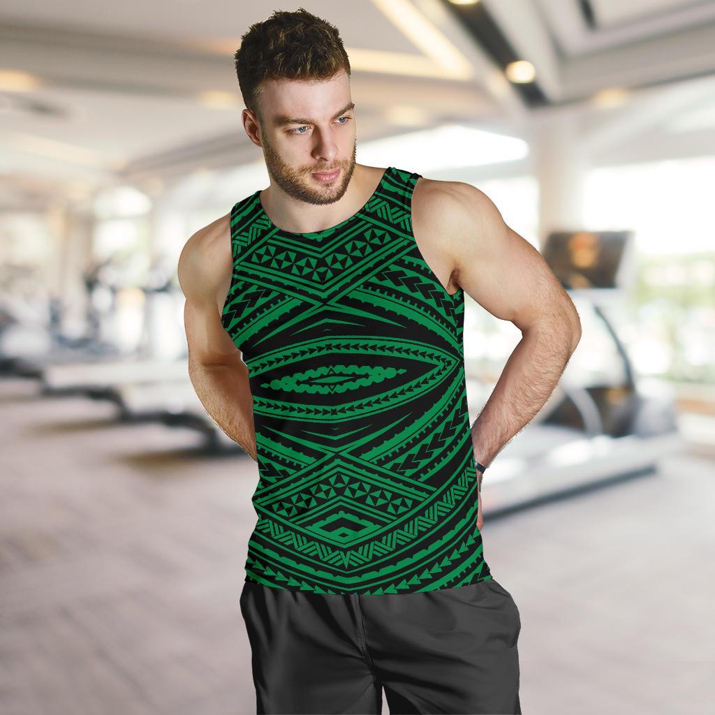 Polynesian Tatau Green Hawaii Men's Tank Top - Polynesian Pride