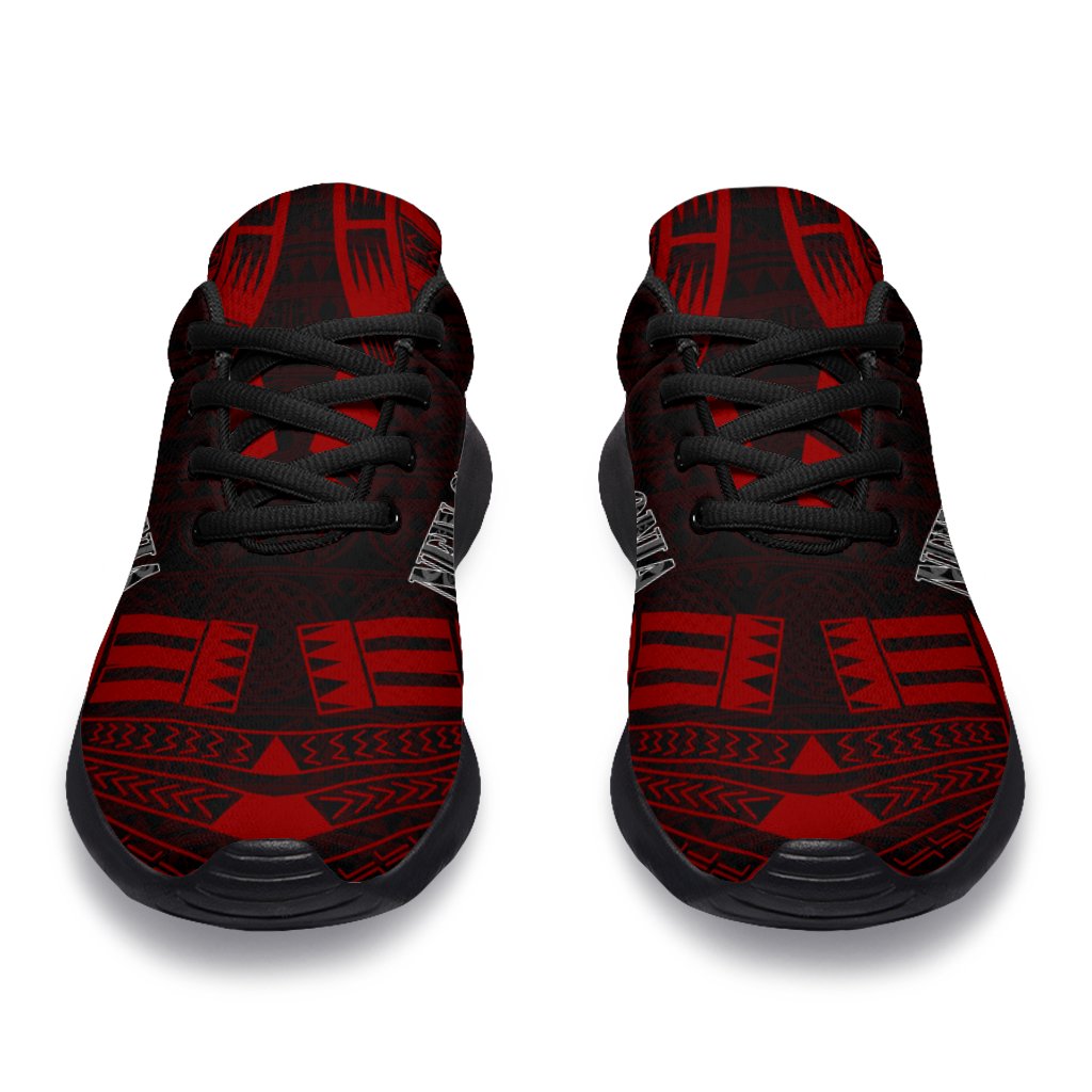 New Caledonia Sport Sneakers - Polynesian Tattoo Red - Polynesian Pride