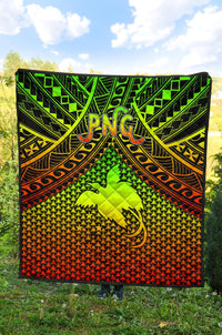 Polynesian Papua New Guinea Premium Quilt - Reggae Vintage Polynesian Patterns - Polynesian Pride