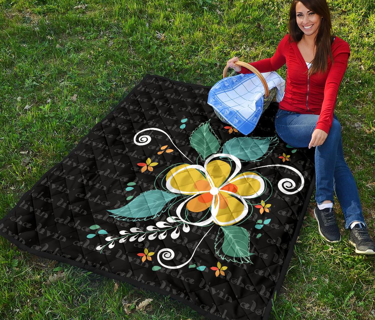 Aloha Hibiscus Premium Quilt - Polynesian Pride