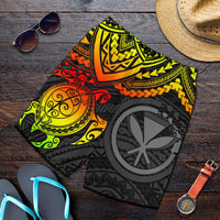 Polynesian Hawaii Short (Men) - Reggae Turtle RED - Polynesian Pride