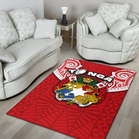 (Custom Personalised) Tonga Rugby Area Rug Royal Style - Polynesian Pride