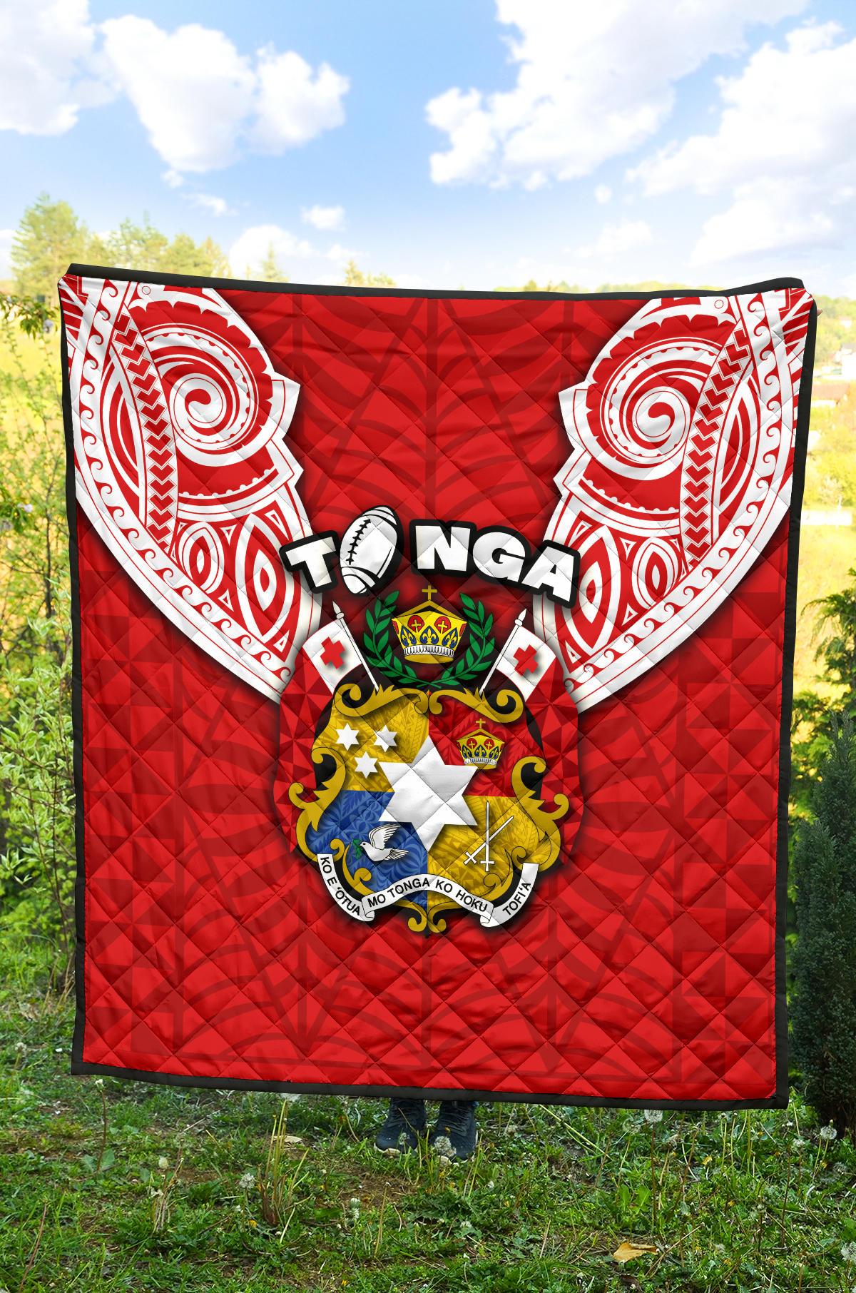 Tonga Rugby Premium Quilt Royal Style - Polynesian Pride