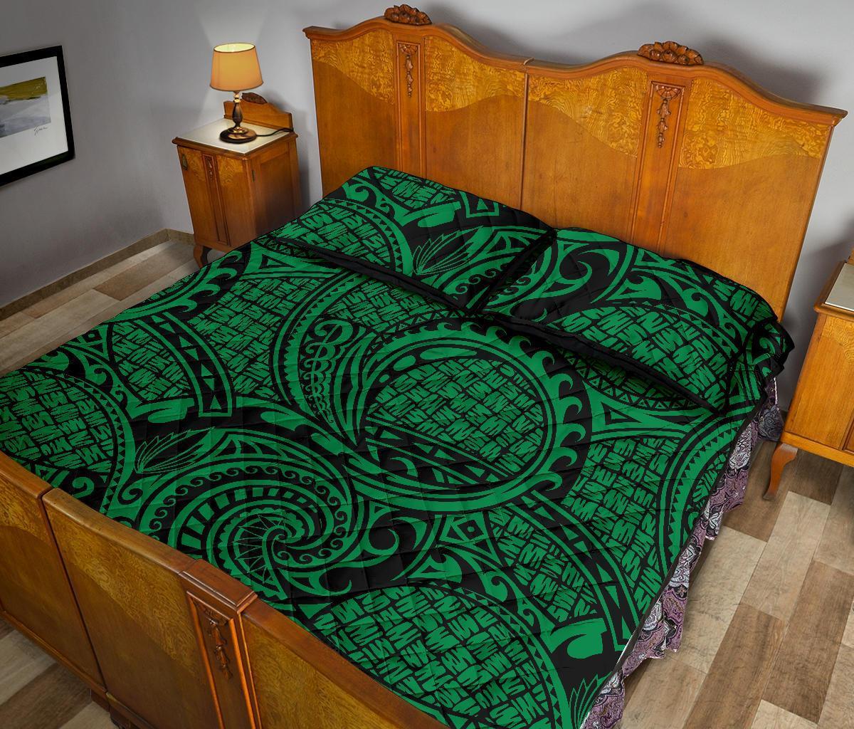 Hawaii Quilt Bed Set Polynesia Maori Lauhala AH - Polynesian Pride