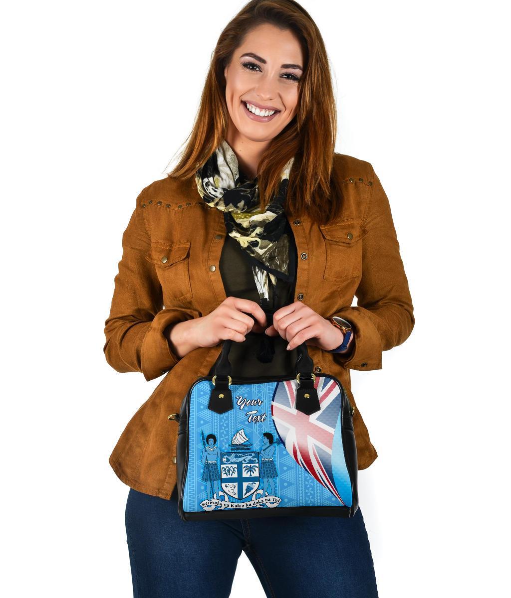 Fiji Custom Personalised Shoulder Hanbag - Fiji Flag - Polynesian Pride