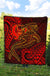 Pohnpei Premium Quilt - Red Shark Polynesian Tattoo - Polynesian Pride