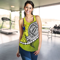 (Custom Personalised) Cook Islands Rugby Women's Racerback Tank Version Special - Polynesian Pride
