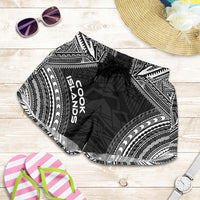 Cook Islands Women's Shorts - Polynesian Chief Black Version - Polynesian Pride