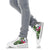 Wallis And Futuna High Top Shoes White - Turtle Plumeria Banana Leaf - Polynesian Pride