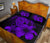 Hawaiian Map Turtle Hibiscus Polynesian Quilt Bedding Set - Purple - Polynesian Pride