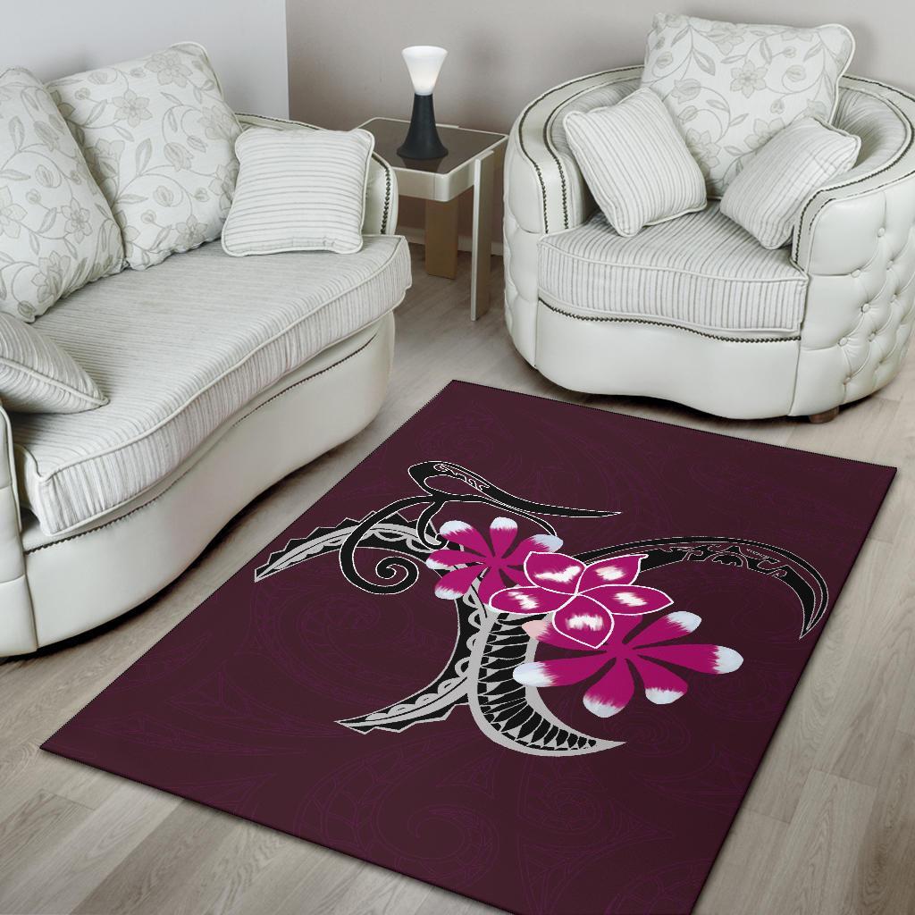 Plumeria Polynesia Pink Area Rug AH - Polynesian Pride