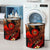 Tahiti Polynesian Laundry Basket - Plumeria Flowers And Waves - Polynesian Pride