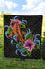 Hawaii Polynesian Premium Quilt - Cephalofoil Tattoo Hibiscus - Polynesian Pride