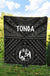 Tonga Premium Quilt - Tonga Seal With Polynesian Tattoo Style (Black) - Polynesian Pride