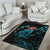 Hawaii Ohana Honu Paua Shell Rug - Polynesian Pride