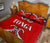 Tonga Quilt Bed Set - Tonga Tribal - Red Version - Polynesian Pride