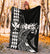 Hawaii Map Kanaka Polynesian Hula Girl Premium Blanket - White - Polynesian Pride