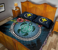Kanaka Maoli (Hawaiian) Quilt Bed Set - Polynesian Ohana Turtle Hibiscus Mother Son - Polynesian Pride