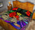 Kanaka Maoli (Hawaiian) Quilt Bed Set - Polynesian Turtle Colorful And Hibiscus - Polynesian Pride