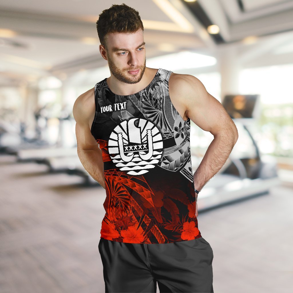 Tahiti Polynesian Personalised Men's Tank Top - Vintage Polynesian Turtle - Polynesian Pride