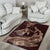 Hawaii Tropical Hibiscus Aumakua Rug - Lucas Style - Red Rug - Polynesian Pride