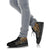 Tahiti Polynesian High Top Shoes - Gold Turtle Hibiscus Flowing - Polynesian Pride