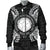 Northern Mariana Islands Polynesian Men's Bomber Jacket Map Black - Polynesian Pride