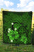 Hawaii Turtle Poly Tribal Green Premium Quilt - Polynesian Pride