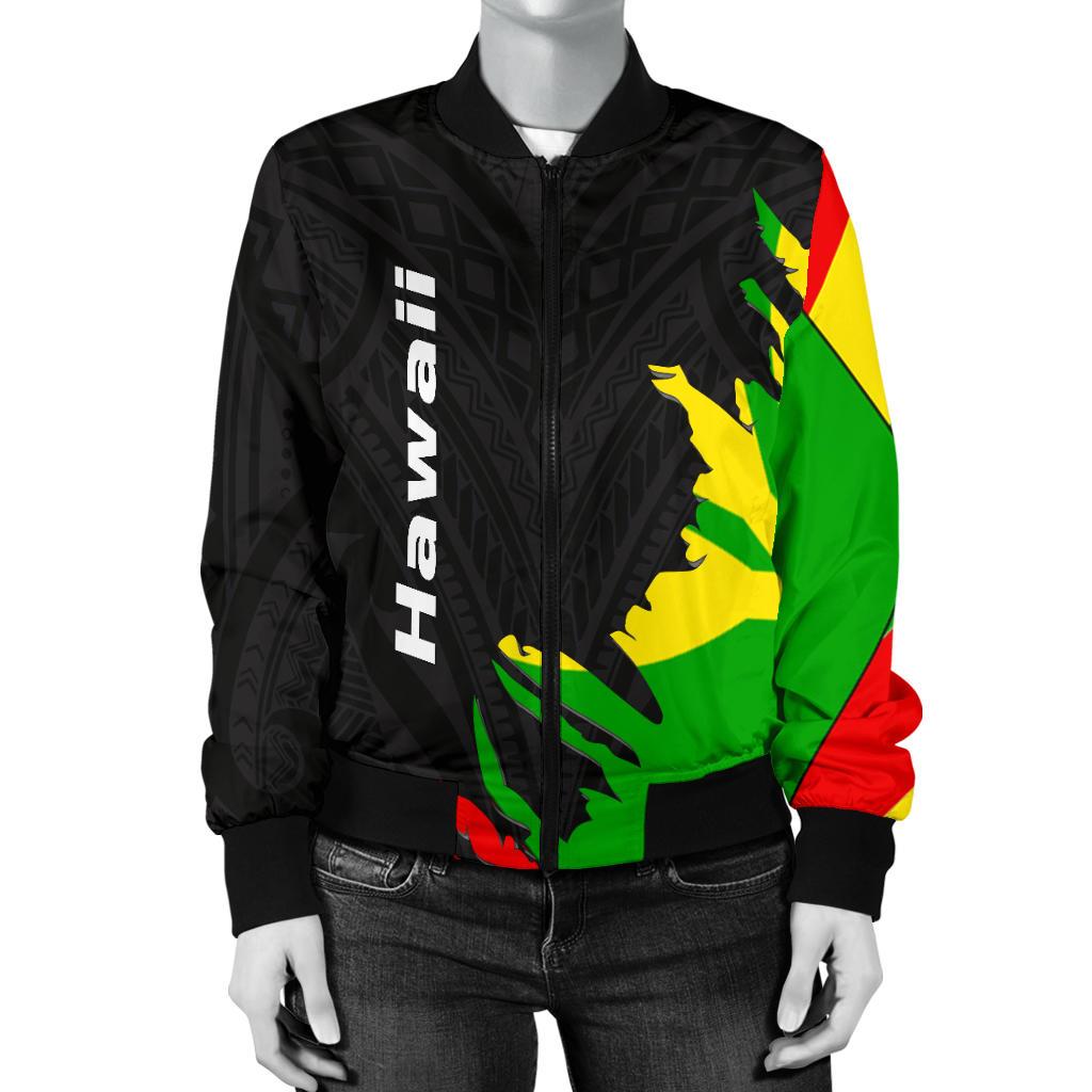 Hawaii Women's Bomber Jacket - Wrap Style - Polynesian Pride