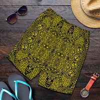Polynesian Lauhala Mix Yellow Men's Short - Polynesian Pride