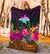 Papua New Guinea Premium Blanket - Summer Hibiscus - Polynesian Pride