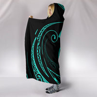 Hawaii Turtle Hooded Blanket - Turquoise - Frida Style - Polynesian Pride