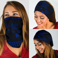 Hawaii Kakau Polynesian Three Turtles Map Bandana 3 - Pack - Blue - Polynesian Pride
