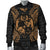 Tonga Polynesian Men's Bomber Jacket Map Gold - Polynesian Pride